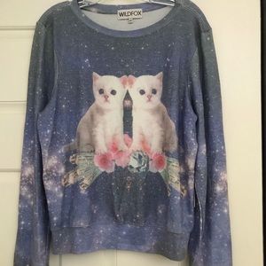 Wildfox Fortunes fool baggy beach jumper NWT